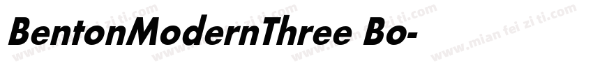 BentonModernThree Bo字体转换